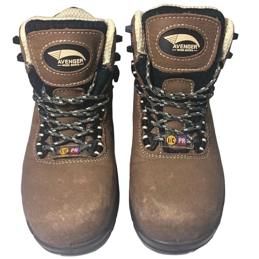 Avenger Work Boots Womens Sz 8 Med B A7286 Breaker Safety Toe Waterproof Shoes